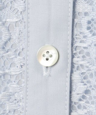 J.PRESS LADIES S ジオメトリックレース ブラウス サックス系