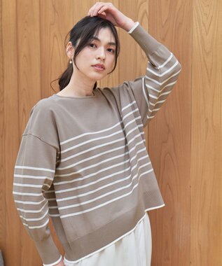 バスクボーダーニットプルオーバー