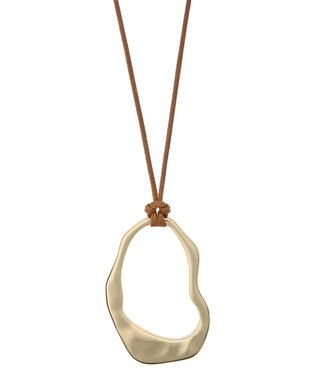 AMERICAN HOLIC ビックニュアンスメタルネックレス Gold