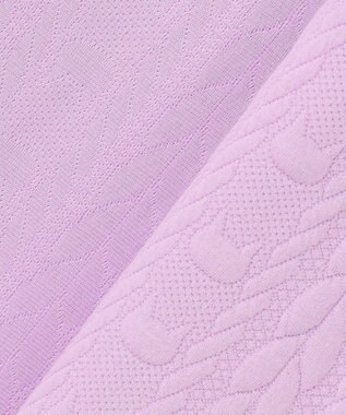 ANY KIDS ふくれジャガードカーディガン ラベンダー