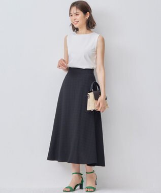 組曲 【WEB限定カラーあり】ニットタンクトップ アイボリー系