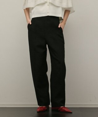 GRACE CONTINENTAL オーガンジージャガードパンツ ブラック