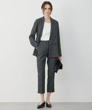 ICB 【先行予約】 ミックスブッチャー ダブルブレストジャケット ブラック×オフホワイト