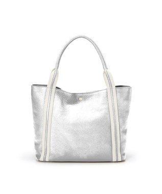 TOPKAPI 【TREASURE TOPKAPI】ソフトシュリンク テープコンビ A4 トート バッグ シルバー
