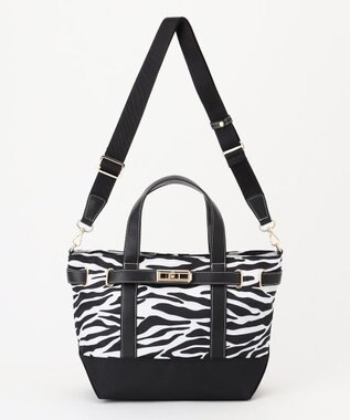 LA BAGAGERIE ベルテッド2WAYミニトート ゼブラ