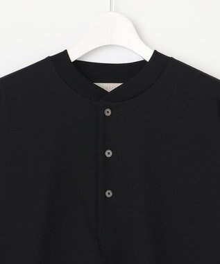 UNFILO MENS 多機能 ヘンリーネックＴシャツ ブラック