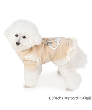 PET PARADISE ディズニー バンビ ミスバニー ベロア Tシャツ 小型犬 ベージュ