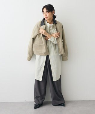 CRAFT STANDARD BOUTIQUE ３タックワイドスラックス Charcoal Gray