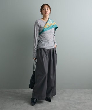 CRAFT STANDARD BOUTIQUE ３タックワイドスラックス Charcoal Gray