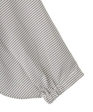 Green Parks 脇リボンドッキングチュニック Stripe Gray