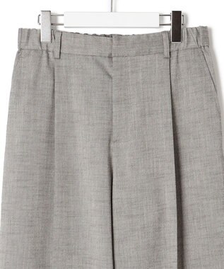 23区 【セットアップ対応/洗える】スラブツイードストレッチ ワイド パンツ グレー系