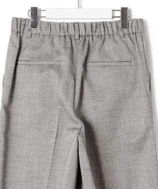 23区 【セットアップ対応/洗える】スラブツイードストレッチ ワイド パンツ グレー系