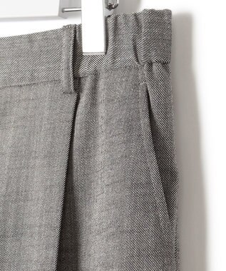 23区 【セットアップ対応/洗える】スラブツイードストレッチ ワイド パンツ グレー系