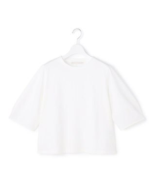 ICB L シャツジーナプレーディング ランタンスリーブカットソー オフホワイト