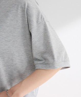 Green Parks ウエストドロストドッキングロゴプルオーバー Gray Mixture