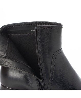 ing <ing>【WEB限定】スクエアトゥショートブーツ ブラック