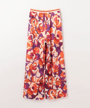 GRACE CONTINENTAL ペイントカラーワイドパンツ オレンジ