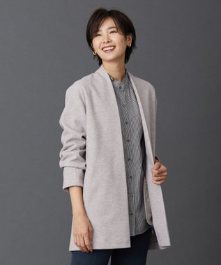 J.PRESS LADIES ニードルパンチ カーディガン ベージュ系
