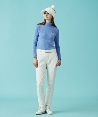 23区GOLF 【WOMEN】【吸湿発熱】グランサーモ モックネック カットソー ふじ色系