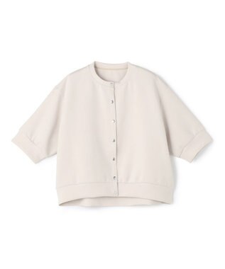 UNFILO 【VERY掲載】BEAUTY FORM JERSEY light スナップカーディガン グレージュ