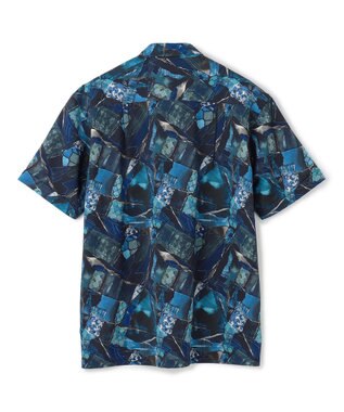 JOSEPH HOMME 【新柄】テクノボイルストレッチ レギュラーカラー半袖シャツ ブルー系5