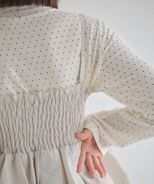 earth music&ecology バルーンビスチェ Ecru