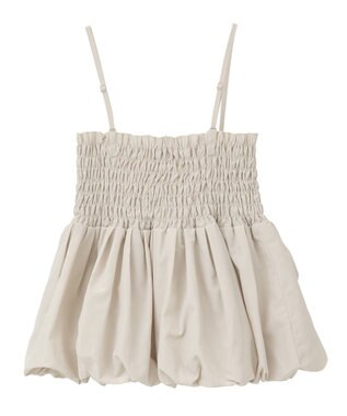 earth music&ecology バルーンビスチェ Ecru