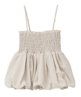 earth music&ecology バルーンビスチェ Ecru