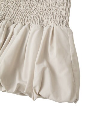 earth music&ecology バルーンビスチェ Ecru