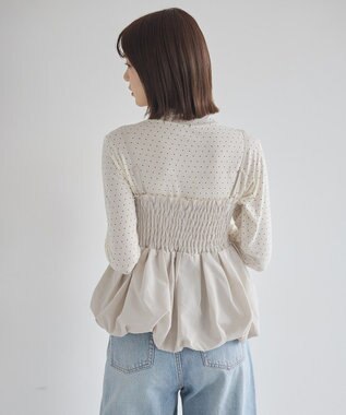 earth music&ecology バルーンビスチェ Ecru