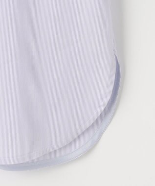 J.PRESS LADIES 【洗える】 BEZ VEGA フリル ストライプ ブラウス ふじ色系1