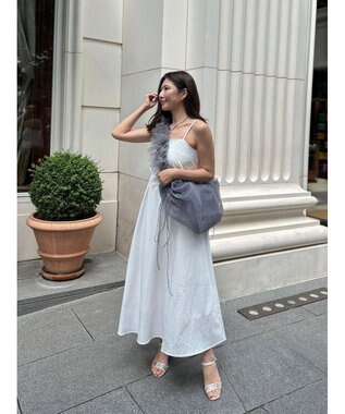 Green Parks バックデザインキャミワンピース Off White