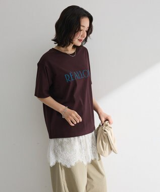 Green Parks ひげレースレイヤードスカート White