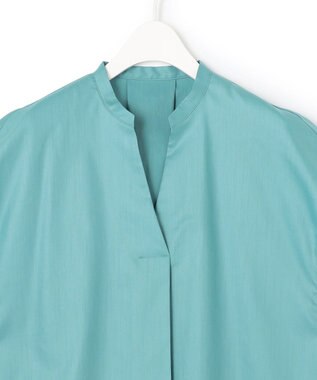 ICB L 【接触冷感・洗える】エステルラミーチンツ プルオーバーブラウス セルリアン系