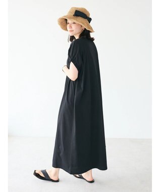 CRAFT STANDARD BOUTIQUE 接触冷感/抗菌防臭/ 前後2WAY半袖ワンピース Black