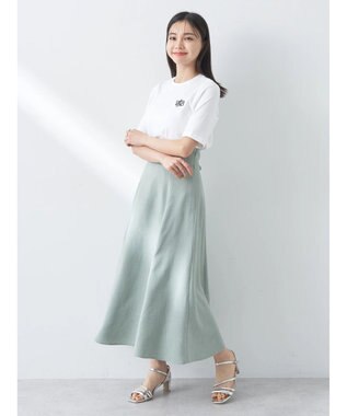 earth music&ecology バックレースアップスカート Mint Green