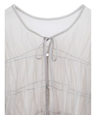 CRAFT STANDARD BOUTIQUE チュール２ｗａｙカーディガン Gray