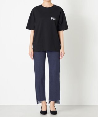 NAVE タブチ×NAVE プリント半袖Ｔシャツ ブラック系