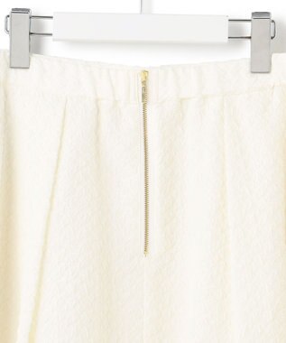 23区 S 【洗える】プレザンスジャカード タックスカート ホワイト系