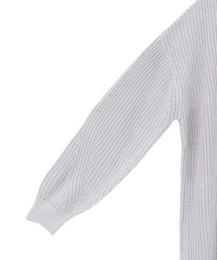 earth music&ecology 【毛玉防止 / 洗濯機洗い可】アンチピリングクロスネックルーズニット Gray