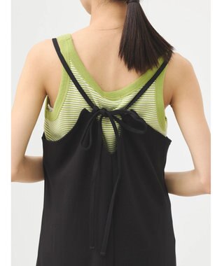 earth music&ecology ポンチＩラインキャミワンピース Black