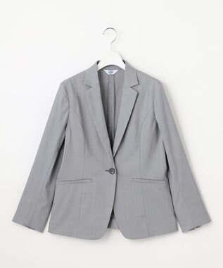 J.PRESS LADIES S 【セットアップ対応・洗える・撥水】コットンFITTY テーラード ジャケット グレー系