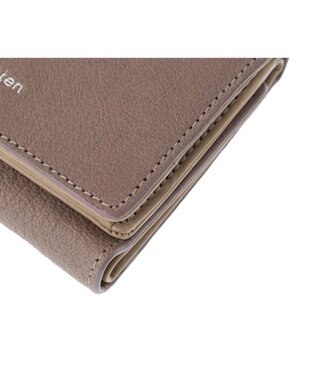 genten 【新型】フレスコ 三つ折り財布 ローズグレー