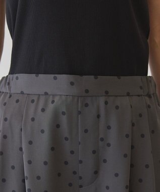 AMERICAN HOLIC ドットサテンイージーパンツ Charcoal Gray