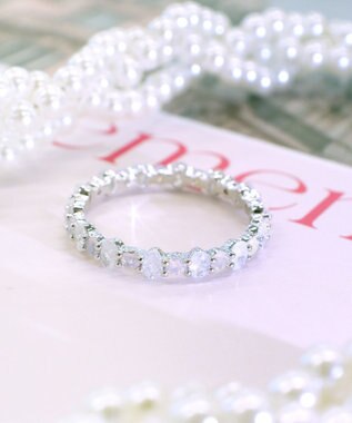 Tiaclasse 【安田美沙子さん着用】オーロラストーンワンラップリング シルバー