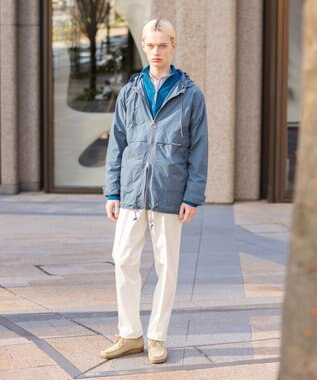 J.PRESS MEN 【撥水 / 機能性抜群 / パッカブル仕様】ナイロンタフタ ウェザーパーカー サックスブルー系