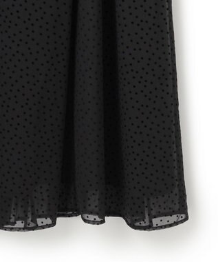 23区 【APPLAUDIR】シアードットフロッキー ボウタイリボンドレス ブラック系