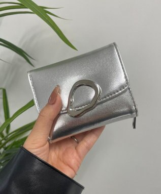 WEGO ニュアンスパーツフラップウォレット