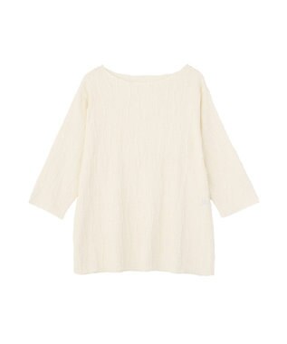 Green Parks ５分袖表面感カットプルオーバー