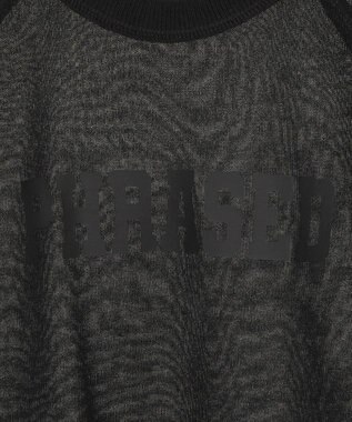 AMERICAN HOLIC プリントロゴシアーニットプルオーバー Black